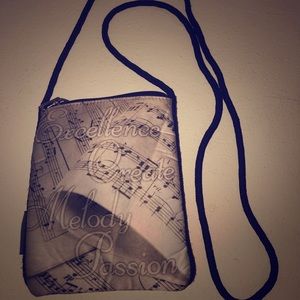 Musical Themed Small Crossbody Bag